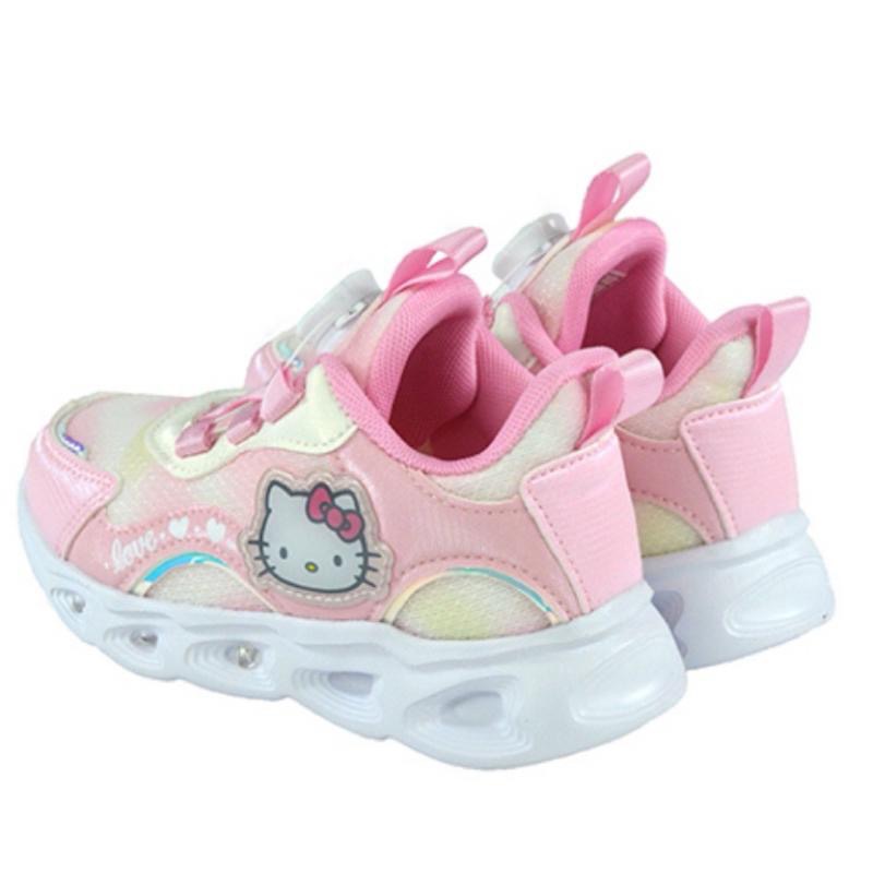 台灣現貨+預購🌈專櫃鞋品✨Kitty 酷洛米 旋轉扣 LED 女童運動鞋  輕量 兒童球鞋 兒童運動鞋  KUROMI-細節圖6