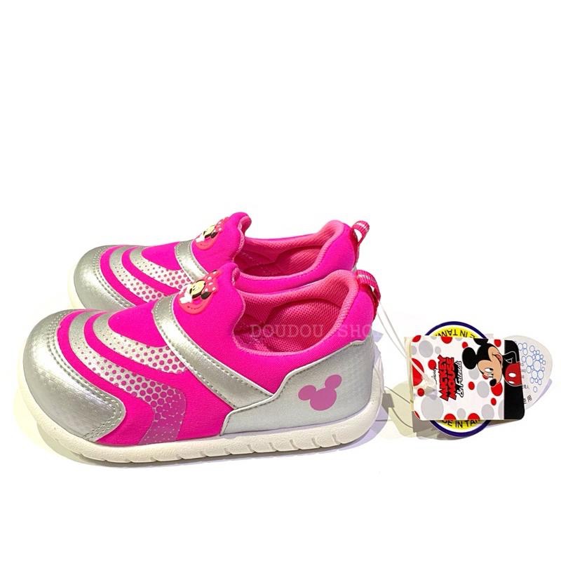 台灣製 現貨 限量特惠✨迪士尼  Disney 米妮 Minnie 兒童球鞋 透氣 止滑 耐磨 兒童布鞋 懶人鞋 女童-細節圖3