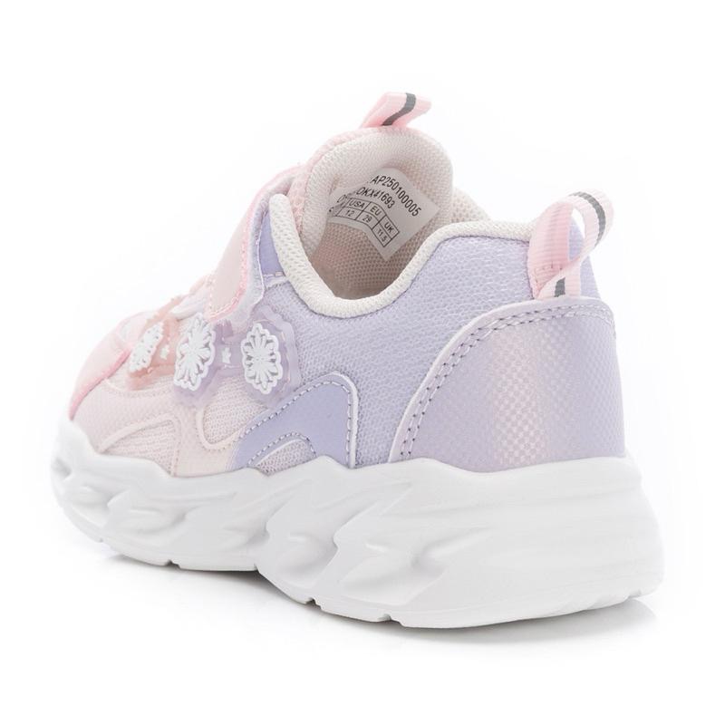 台灣 現貨+預購🌟冰雪奇緣  Frozen 炫光電燈運動鞋 艾莎 安娜 兒童球鞋 女童 輕量 透氣 夜間反光 女童運動鞋-細節圖5