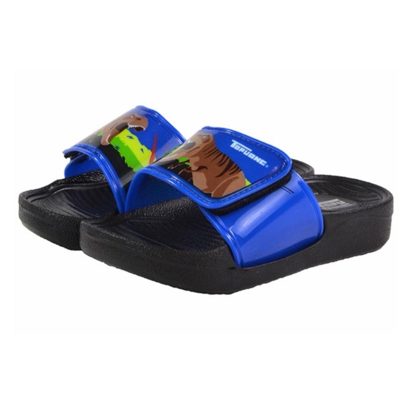 台灣製  現貨🌟恐龍 輕量 防水 一片式拖鞋  可調整寬度 男童 女童 中童 小童 大童 兒童拖鞋 兒童防水拖鞋-細節圖4