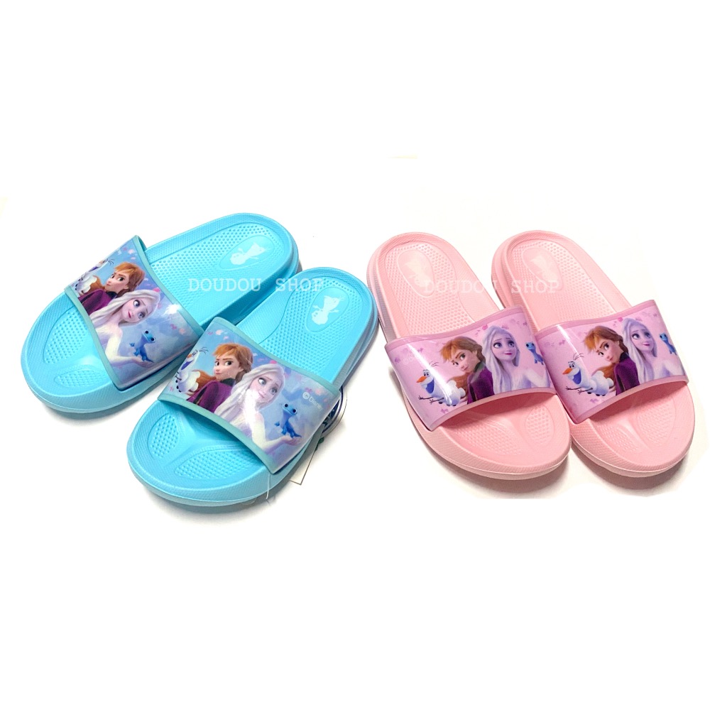 台灣製  限量特價  Frozen  冰雪奇緣 輕量 防水拖鞋  愛莎 安娜 公主拖鞋  女童 大童 中童 小童 兒童拖-細節圖3