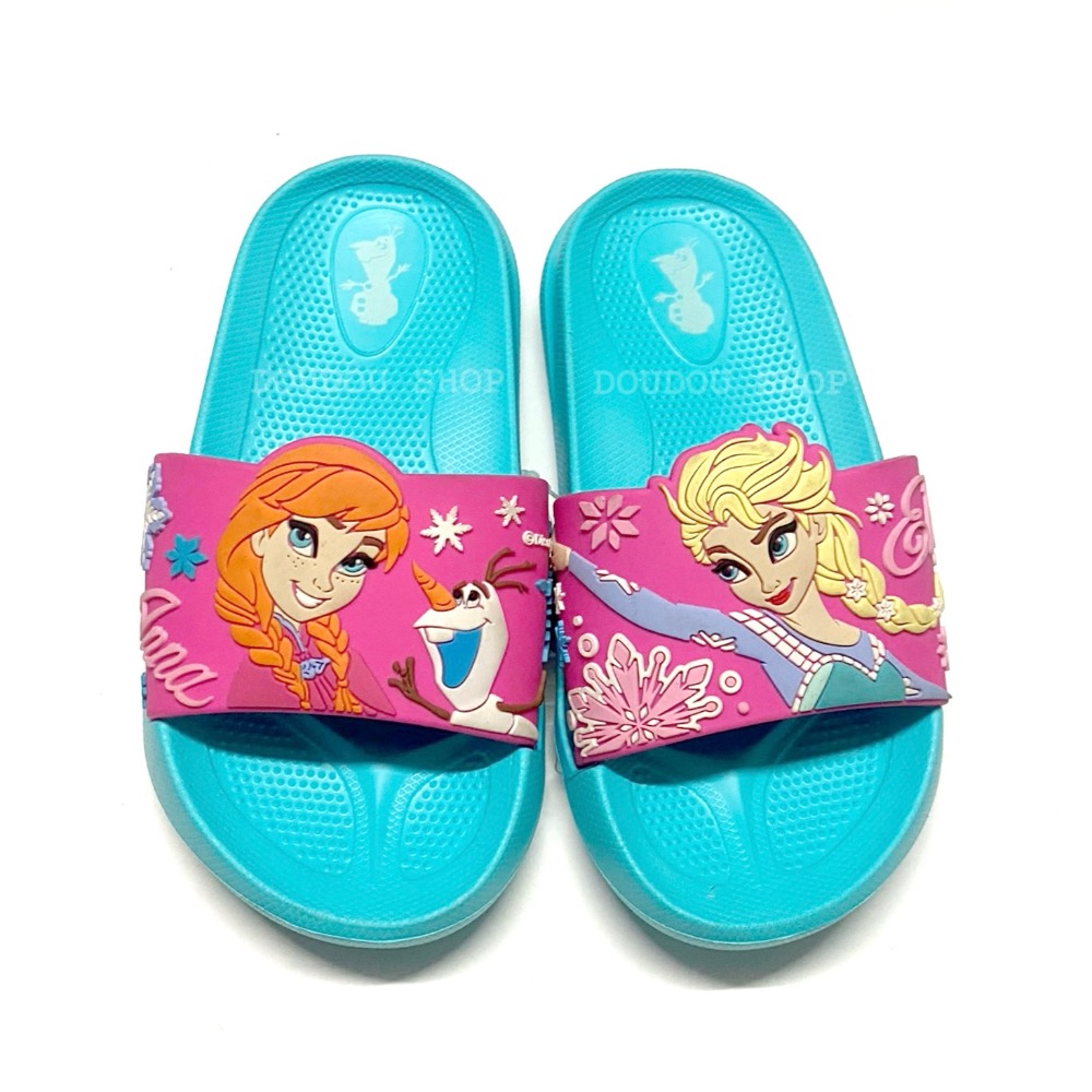 台灣製  Frozen 冰雪奇緣 輕量 防水拖鞋  愛莎 安娜 公主拖鞋  女童 大童 中童 小童 兒童拖鞋 幼兒園-細節圖2