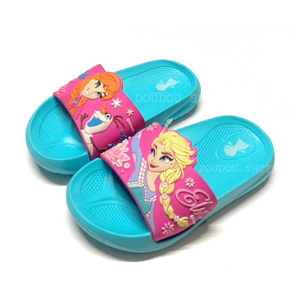 台灣製  Frozen 冰雪奇緣 輕量 防水拖鞋  愛莎 安娜 公主拖鞋  女童 大童 中童 小童 兒童拖鞋 幼兒園-細節圖5
