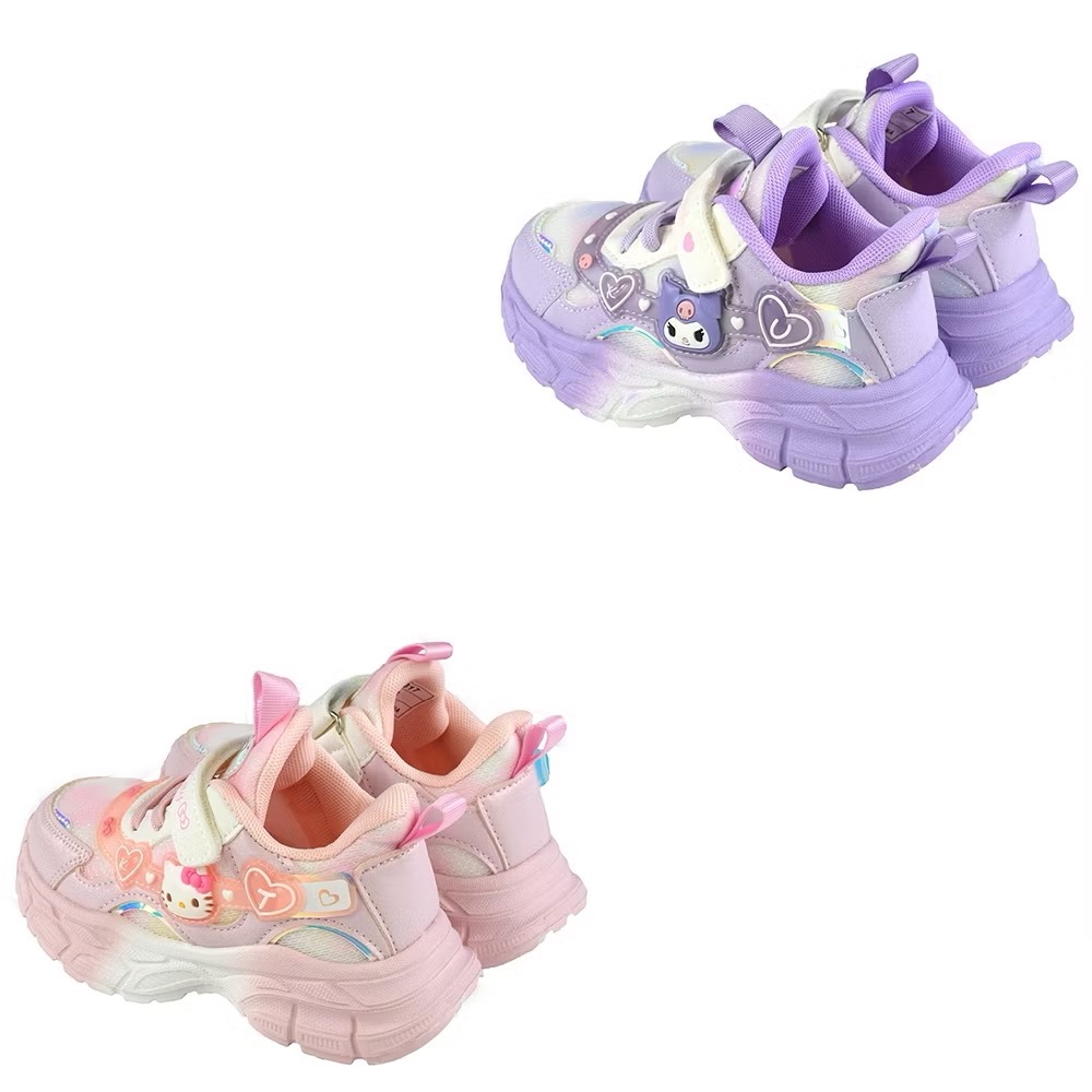 台灣出貨 專櫃鞋品✨Kitty  酷洛米 LED 女童運動鞋  減壓 輕量 兒童球鞋 兒童運動鞋  KUROMI-細節圖3