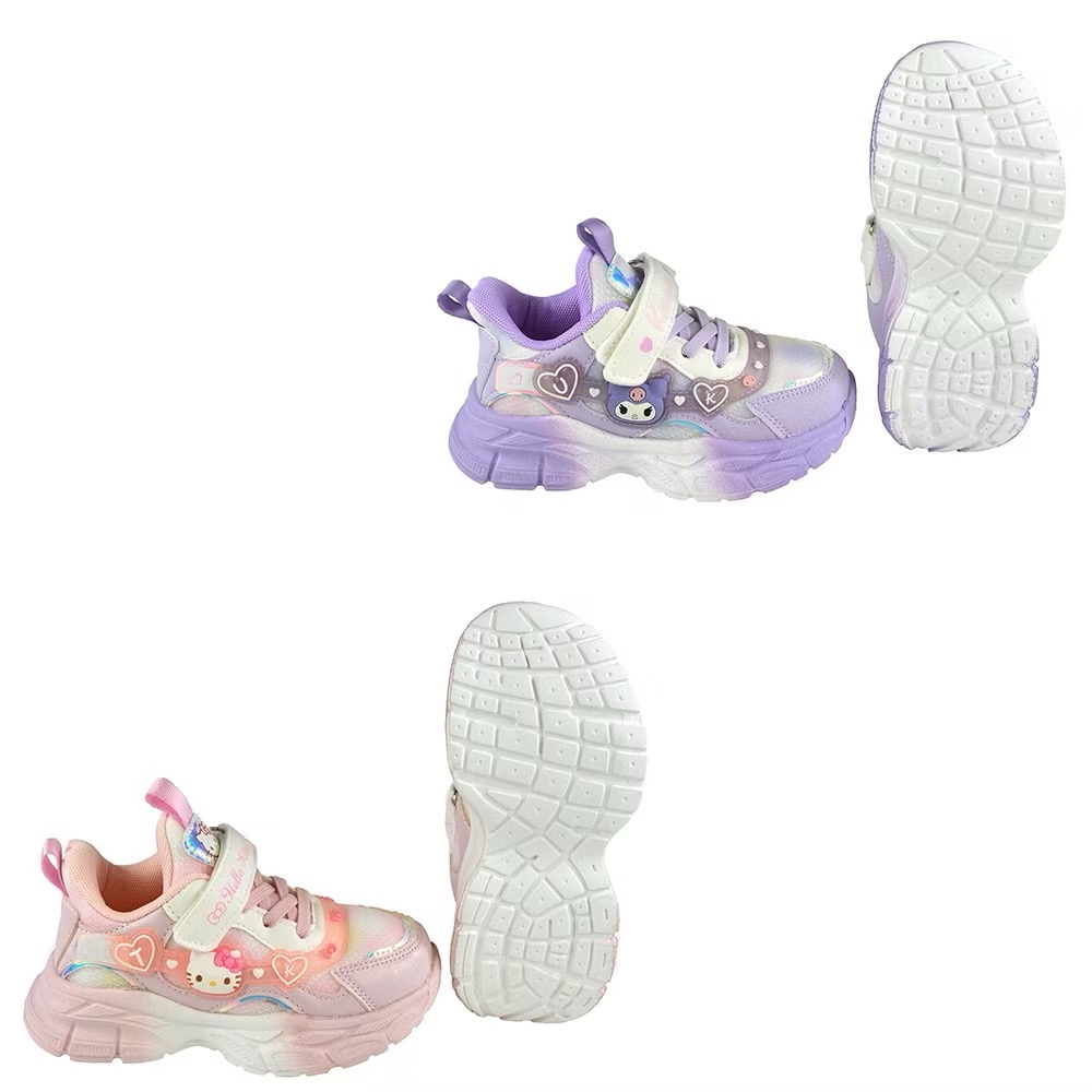 台灣出貨 專櫃鞋品✨Kitty  酷洛米 LED 女童運動鞋  減壓 輕量 兒童球鞋 兒童運動鞋  KUROMI-細節圖4