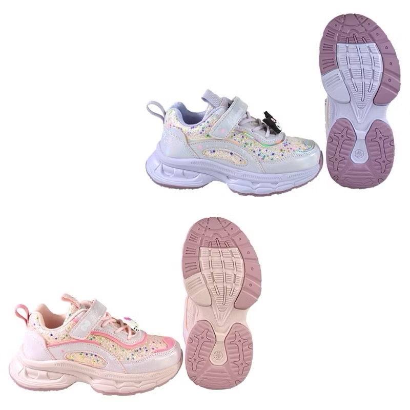 台灣現貨🌈專櫃鞋品✨酷洛米 KITTY  飾釦亮片 老爹鞋 魔鬼氈運動鞋  減壓 輕量 兒童球鞋 兒童運動鞋 休閒運動-細節圖5