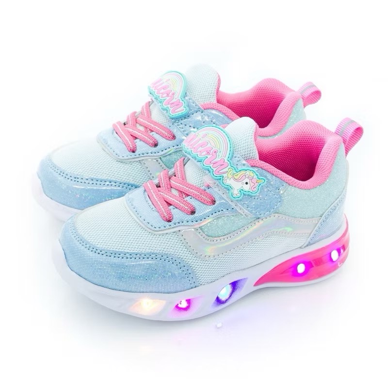 特價 ARNOR 恐龍探險隊✨獨角獸🦄 電燈運動鞋 電燈鞋 兒童球鞋 女童 排汗 透氣 減壓 輕量 運動鞋 女童運動-細節圖7