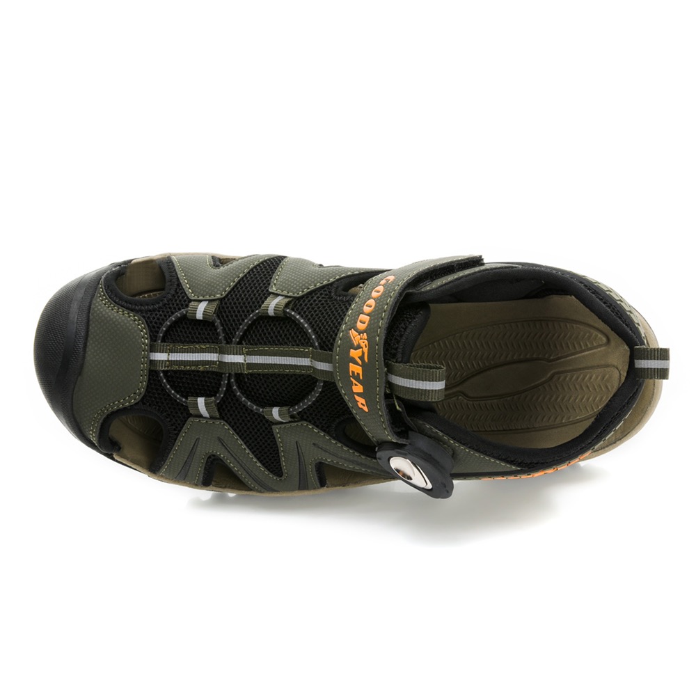 GOODYEAR 固特異 男士 護趾 磁扣 運動涼鞋 透氣 緩震 防滑 溯溪鞋 夜間安全反光-細節圖3