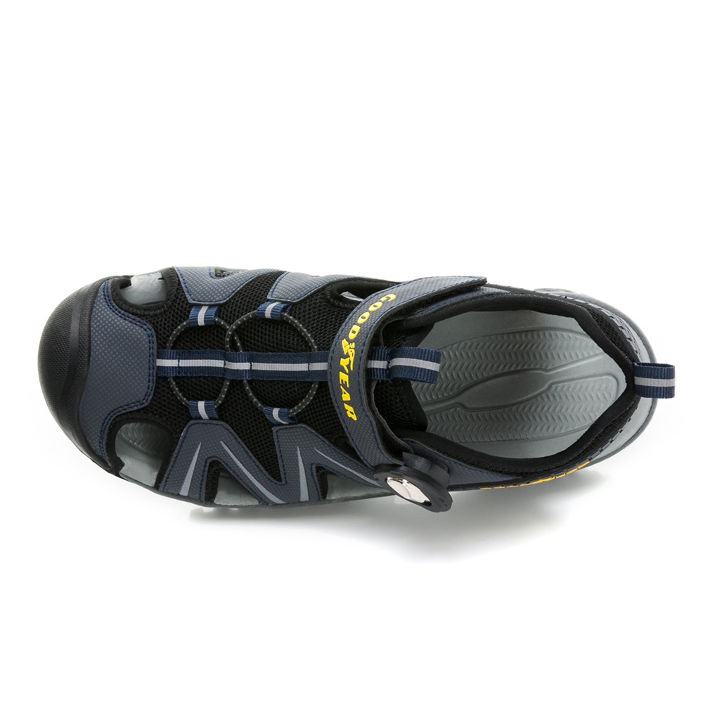 GOODYEAR 固特異 男士 護趾 磁扣 運動涼鞋 透氣 緩震 防滑 溯溪鞋 夜間安全反光-細節圖3