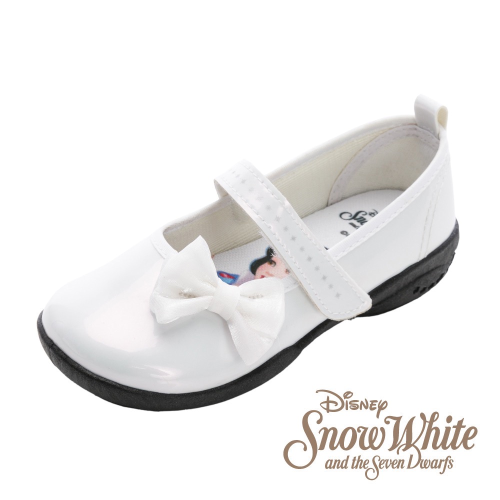 台灣製 白雪公主 女童 蝴蝶結 全白 亮面 公主鞋 娃娃鞋 止滑 中童 童鞋 兒童運動鞋 兒童休閒鞋 表演鞋 花童鞋-細節圖6