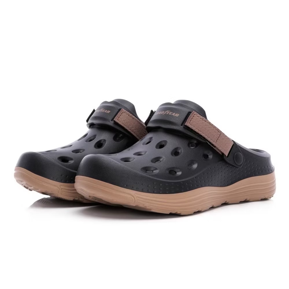 GOODYEAR  固特異 男 護趾 洞洞鞋 可拆式 後絆帶 寬楦 防水 透氣 快乾 人體工學 足弓設計-細節圖2