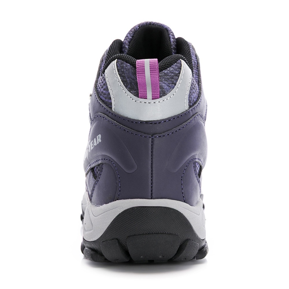 GOODYEAR 固特異 女 高筒 戶外 健行鞋 登山鞋 動態防水 夜間反光 紫藍-細節圖5