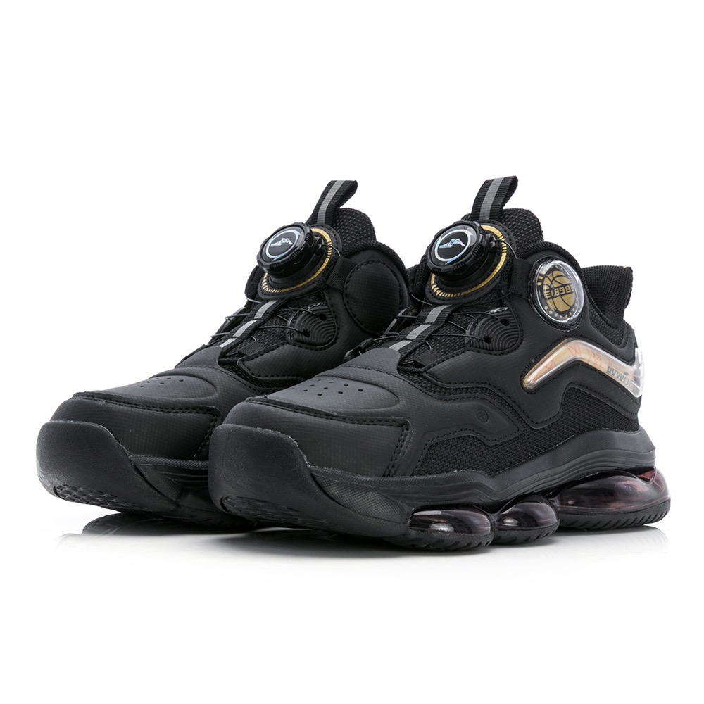 固特異 GOOD YEAR ✨旋轉鞋扣 全氣墊 兒童 慢跑鞋 運動鞋 輕量 透氣 緩震 兒童運動鞋 安全反光 黑-細節圖2