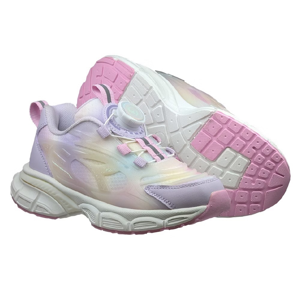 DIADORA 迪亞多納 女童 旋轉鈕扣 輕量 透氣 超寬楦 避震 彈性 橡膠止滑 學生鞋 兒童慢跑鞋 跑鞋 中童 大童-細節圖2