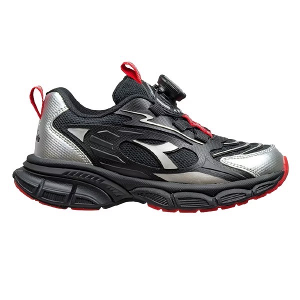 DIADORA 迪亞多納 童 旋轉鈕扣 輕量 透氣 超寬楦 避震 彈性 橡膠止滑 兒童慢跑鞋 跑鞋 童鞋 中童 大童-細節圖3