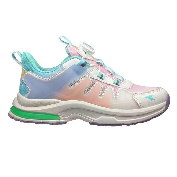 DIADORA  迪亞多納 童 旋轉鈕扣 輕量 透氣 超寬楦 避震 彈性 橡膠止滑 兒童慢跑鞋 跑鞋 童鞋  大童-細節圖3