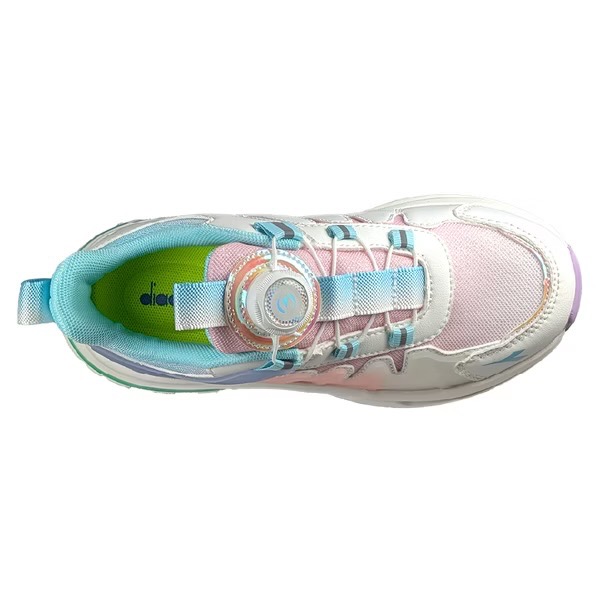 DIADORA  迪亞多納 童 旋轉鈕扣 輕量 透氣 超寬楦 避震 彈性 橡膠止滑 兒童慢跑鞋 跑鞋 童鞋  大童-細節圖4