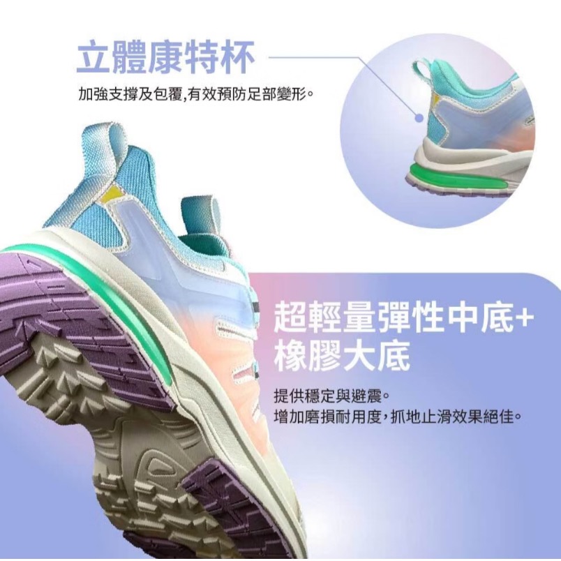 DIADORA  迪亞多納 童 旋轉鈕扣 輕量 透氣 超寬楦 避震 彈性 橡膠止滑 兒童慢跑鞋 跑鞋 童鞋  大童-細節圖7