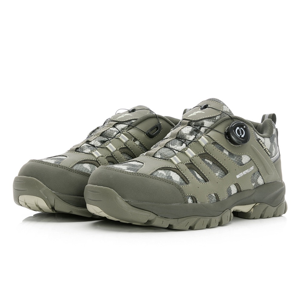 GOODYEAR 固特異 男士 轉扣 郊山健行鞋 運動鞋 透氣 緩震 防滑 乳膠鞋墊 夜間安全反光 靜態防水 軍綠-細節圖6