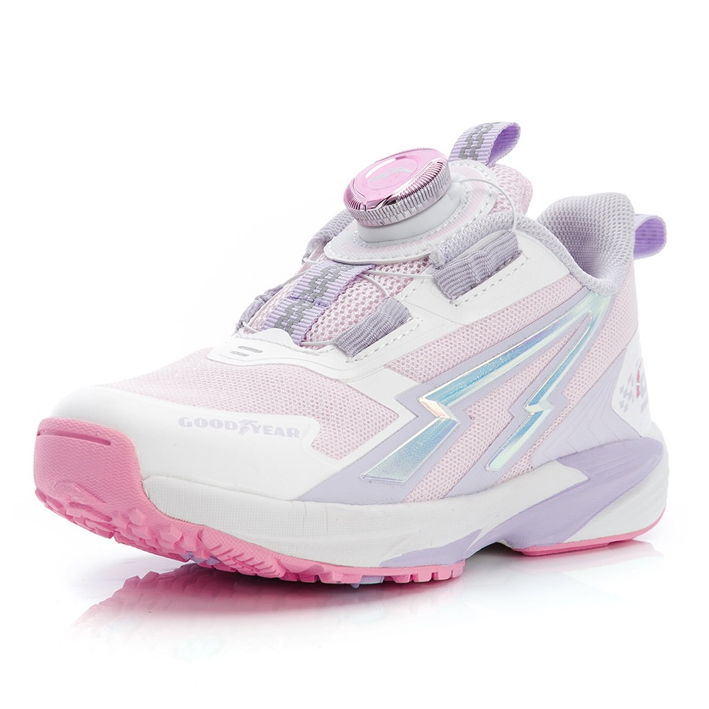 GOODYEAR 固特異 旋轉鞋扣 滑步車鞋 緩震 輕量 透氣 男童 球鞋 運動鞋 慢跑鞋 兒童運動鞋 足弓機能鞋墊 粉-細節圖3