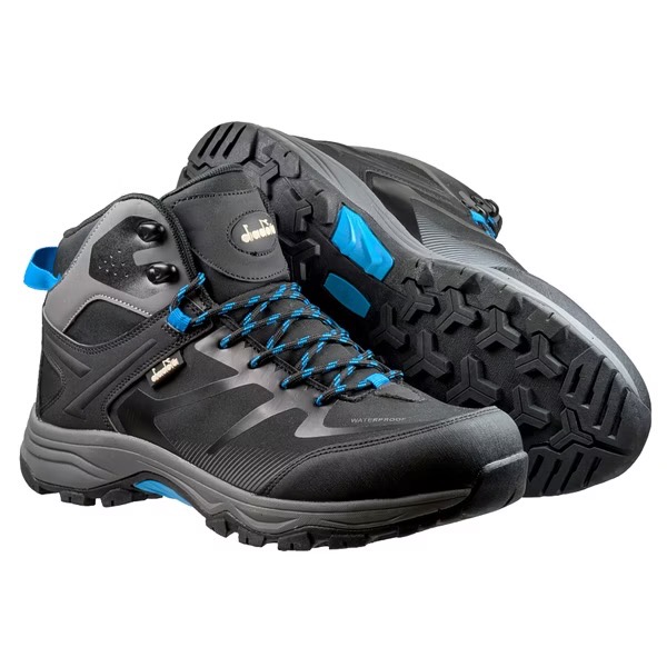 台灣製 DIADORA 男 寬楦 高筒 登山鞋 戶外鞋 靜態防水 透氣 吸震 彈性 止滑 耐磨 橡膠底 越野鞋-細節圖2