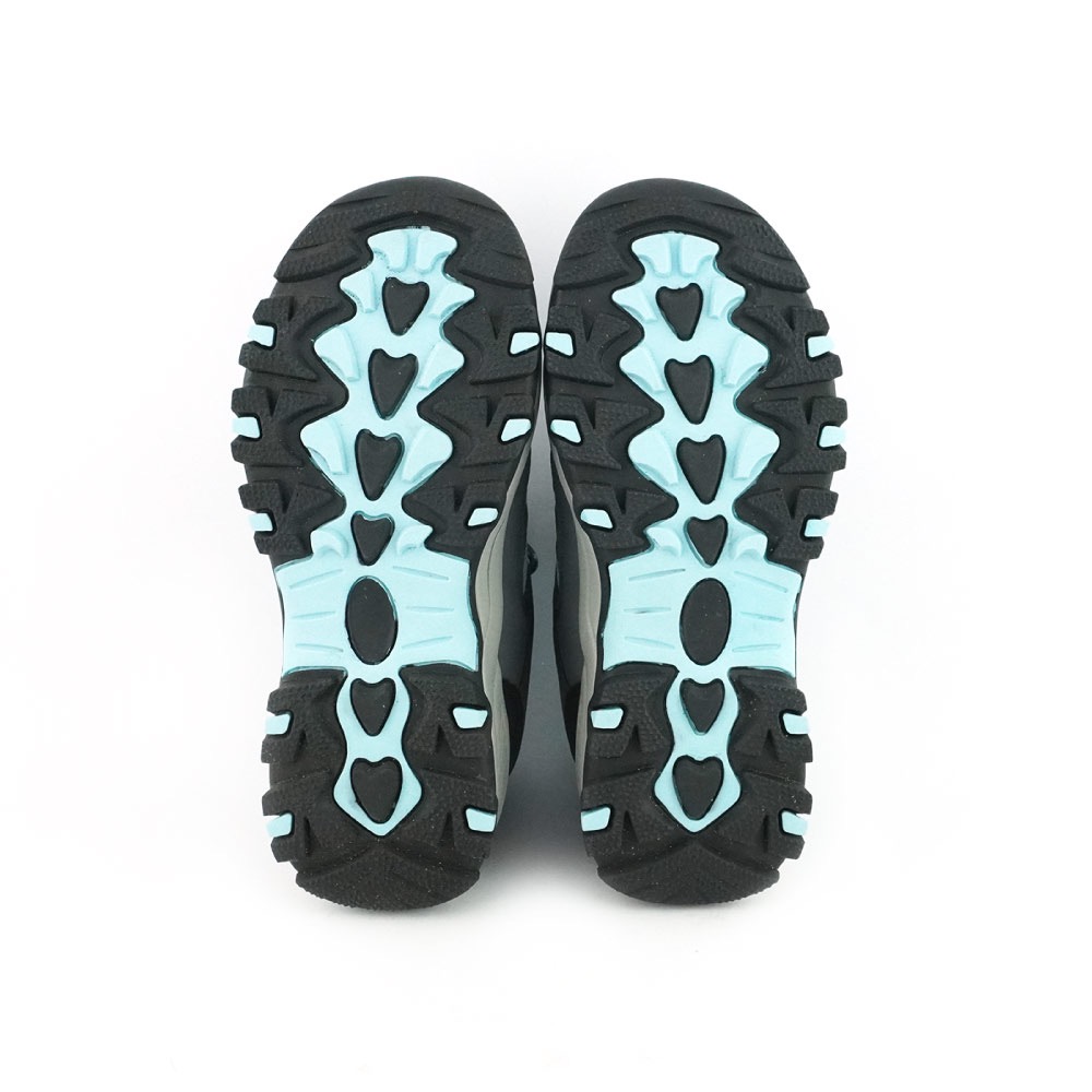 COMBAT 女 防潑水 戶外 登山鞋 戶外鞋 健行 透氣 吸震 止滑 耐磨 夜光 乳膠鞋墊 灰藍-細節圖10