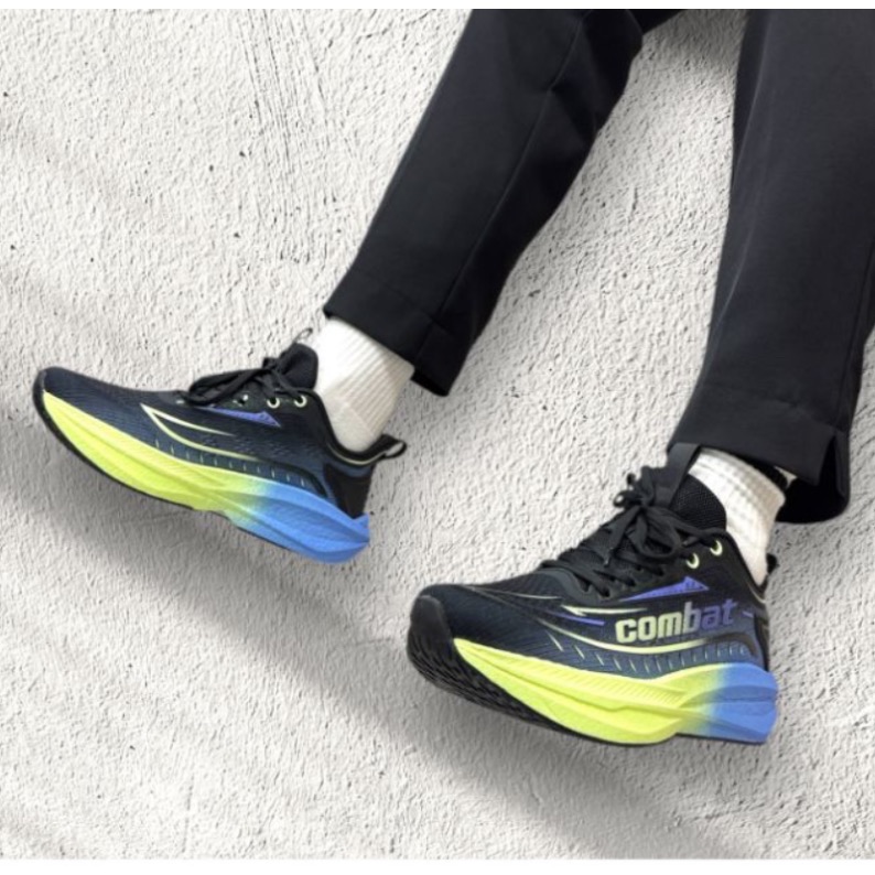 COMBAT 男鞋  輕量 足部穩定 慢跑鞋 透氣 Q彈 柔軟 緩震 減壓 厚底 走路鞋 運動鞋-細節圖4