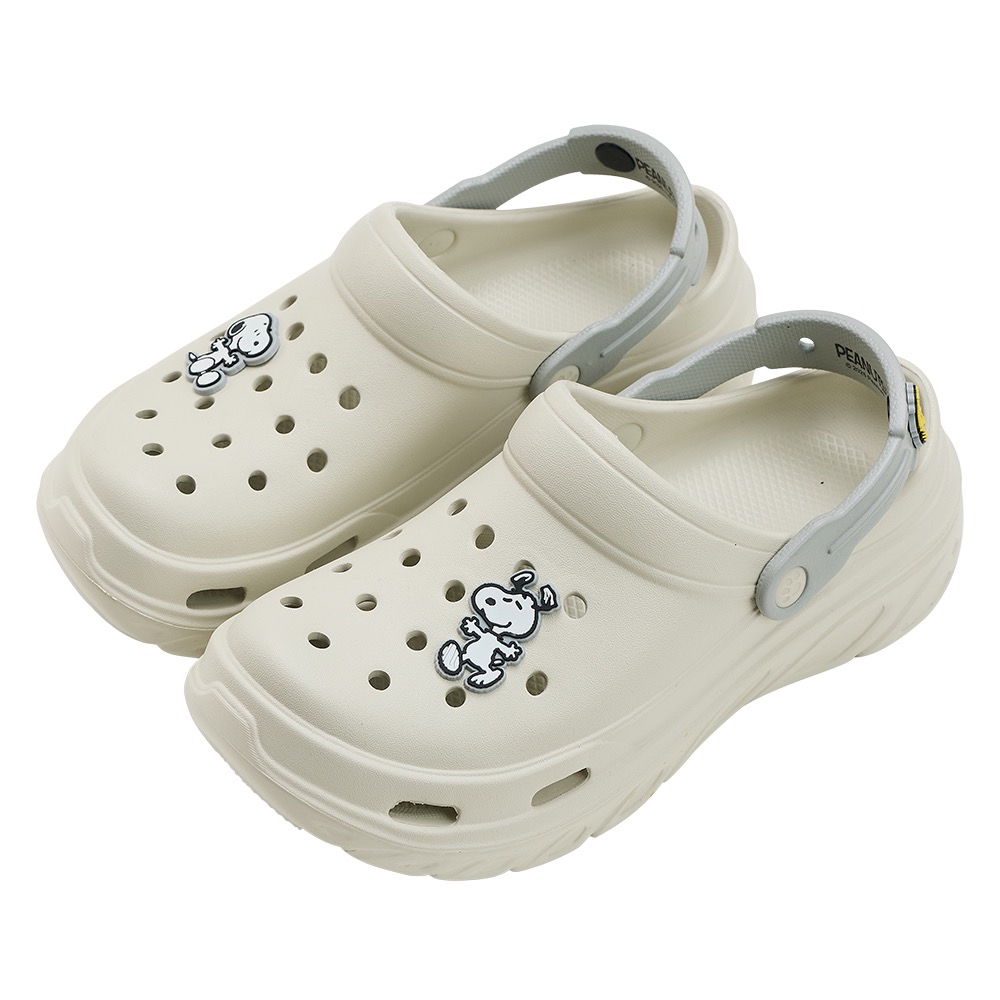台灣製 親子鞋 Snoppy 史努比 兒童 輕量 護趾 防水 速乾 布希鞋 洞洞鞋 園丁鞋 水陸兩用 護趾 拖鞋-細節圖3