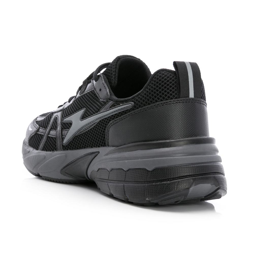 復古潮流 男 2E寬楦 緩震 慢跑鞋 輕量 透氣 吸震 回彈 減壓 運動鞋 夜間反光 工作鞋 私校 黑-細節圖5