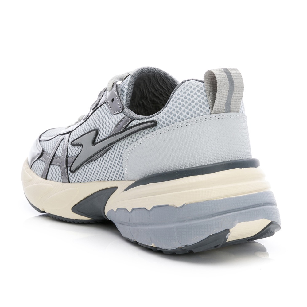 復古潮流 男 2E寬楦 緩震 慢跑鞋 輕量 透氣 吸震 回彈 減壓 運動鞋 夜間反光 工作鞋 灰銀-細節圖5