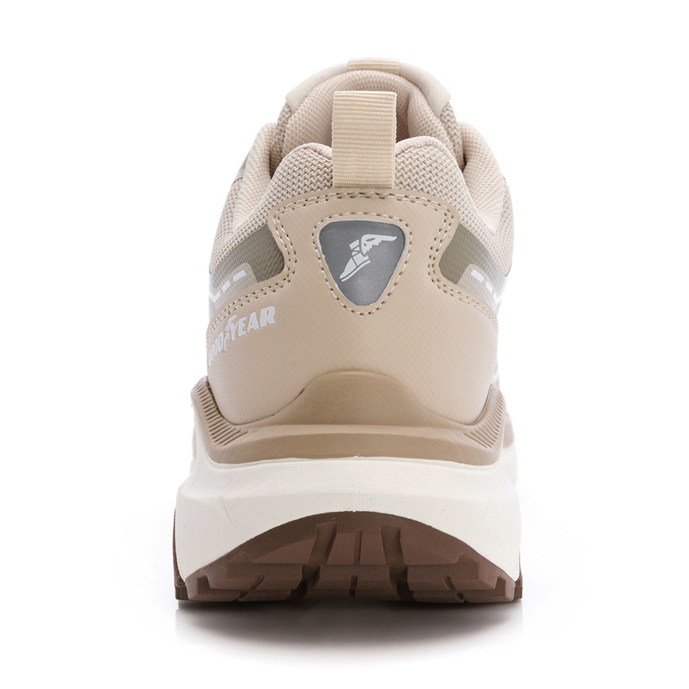 固特異 GOODYEAR 女 防潑水 越野跑鞋 戶外鞋 透氣 止滑 耐磨  越野鞋 夜間反光  Q彈  厚底 奶茶-細節圖4