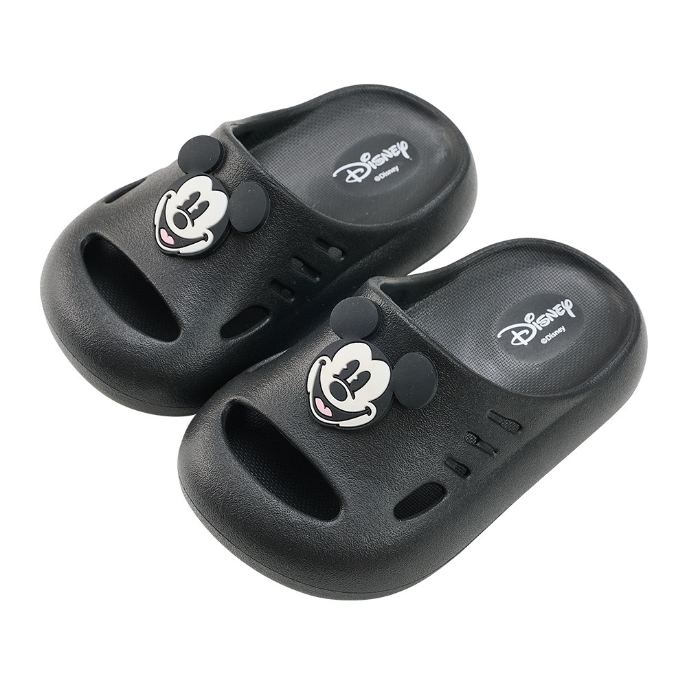 台灣製 Disney 迪士尼 米奇 米妮 麥坤 大臉飾片 護趾 兒童 拖鞋防水拖鞋 室內拖鞋 戶外拖鞋 男童 女童-規格圖11