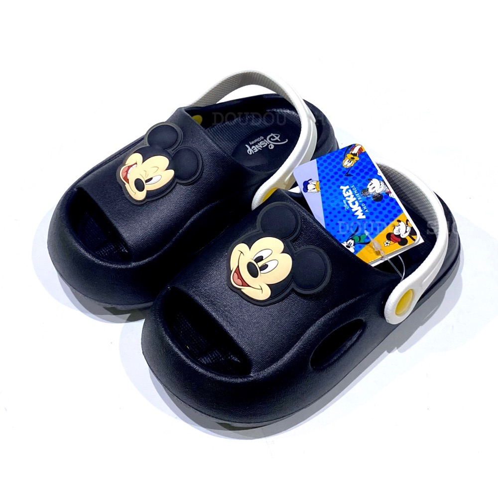 台灣製 Disney 迪士尼 2Ways 米奇 米妮 輕量 防水 兒童涼鞋 兒童拖鞋 Mickey Minnie 速乾-規格圖11