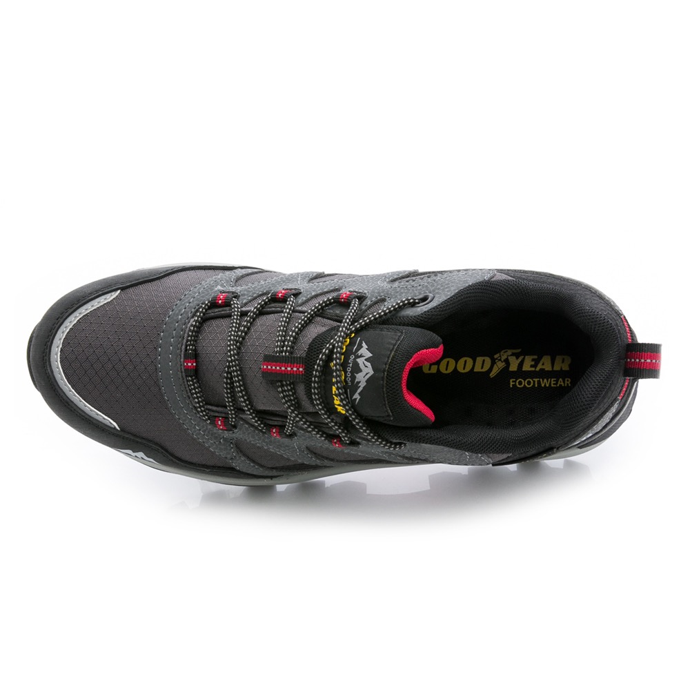 特異 GOODYEAR  男  女 防潑水 越野跑鞋 戶外鞋 透氣 止滑 耐磨 透濕 防水 灰 越野鞋-細節圖6