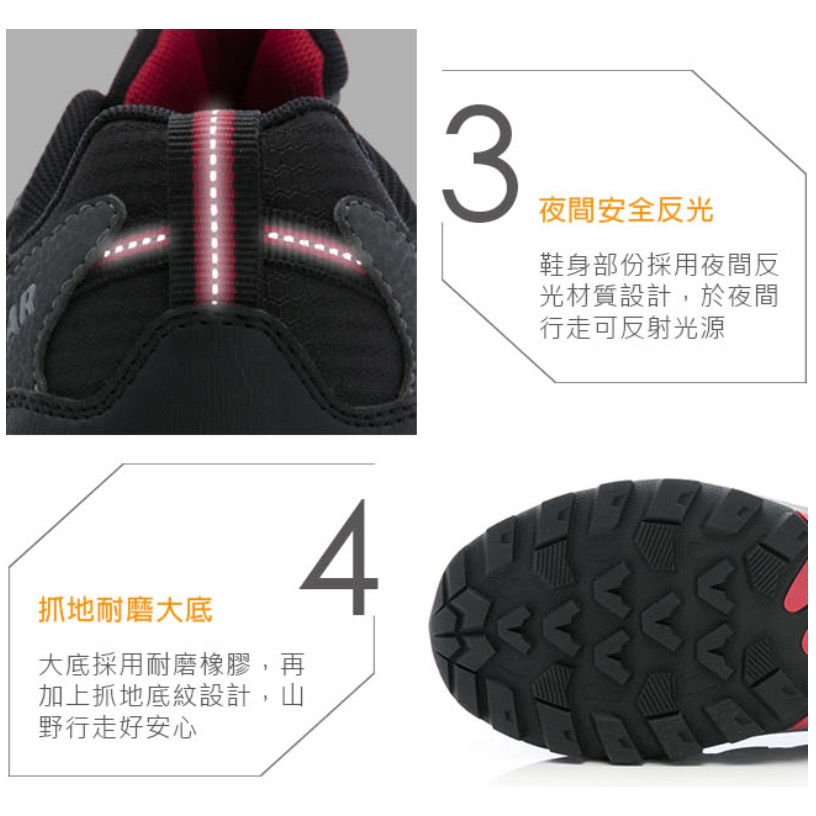 特異 GOODYEAR  男  女 防潑水 越野跑鞋 戶外鞋 透氣 止滑 耐磨 透濕 防水 灰 越野鞋-細節圖9