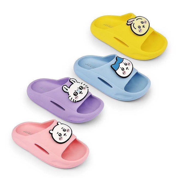 Chiikawa  親子鞋 吉伊卡哇 小八 小桃 防水 拖鞋 童 室內拖 戶外拖 輕量 柔軟 兒童拖鞋 兒童拖-細節圖6