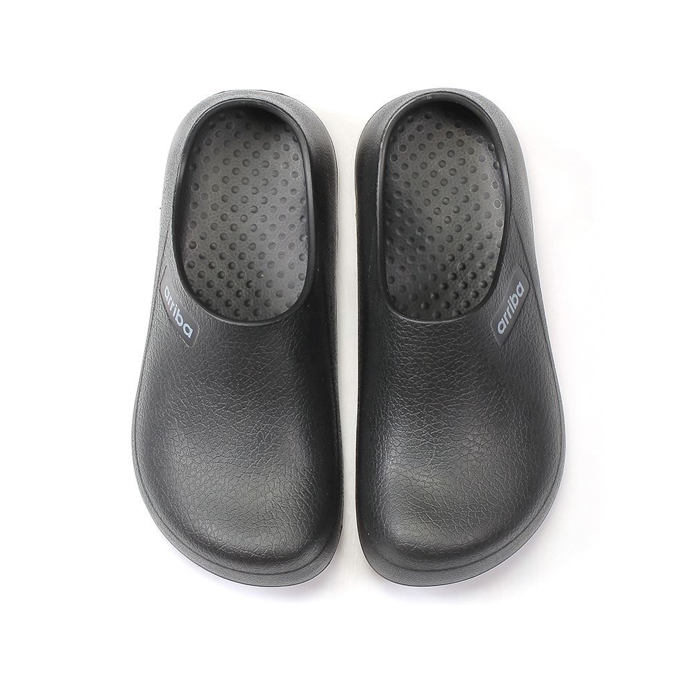 台灣製 男 女 輕量 防水 防滑 廚師鞋 荷蘭鞋  多功能 黑-細節圖2