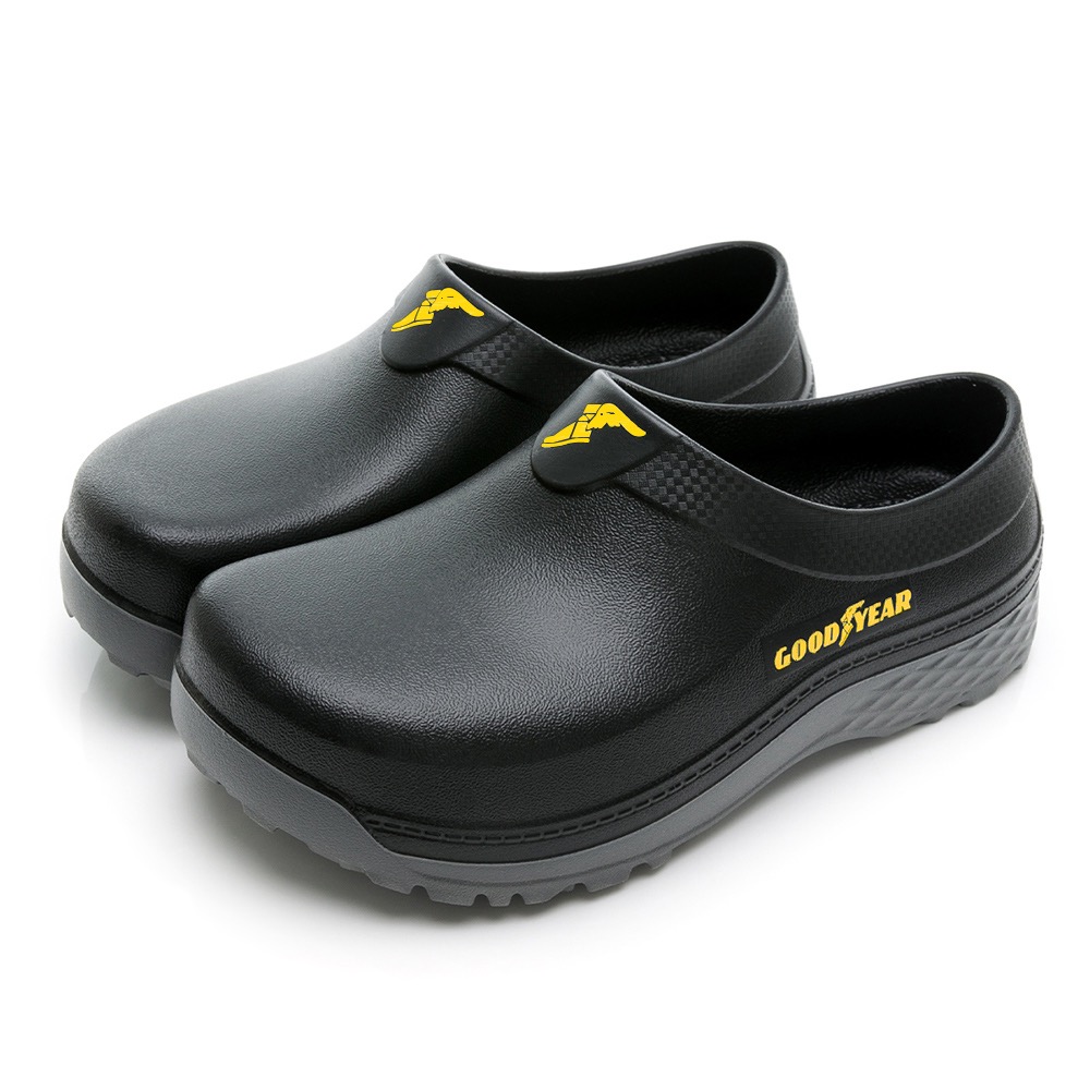 台灣製 GOODYEAR 固特異  男 女 寬楦頭 廚師鞋  足弓 防滑 防水 防油濺 多功能 輕便鞋 懶人鞋 外送鞋-細節圖3