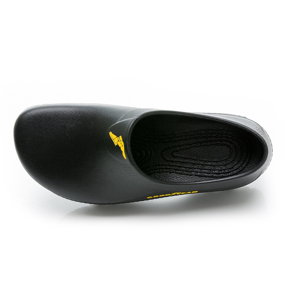台灣製 GOODYEAR 固特異  男 女 寬楦頭 廚師鞋  足弓 防滑 防水 防油濺 多功能 輕便鞋 懶人鞋 外送鞋-細節圖10