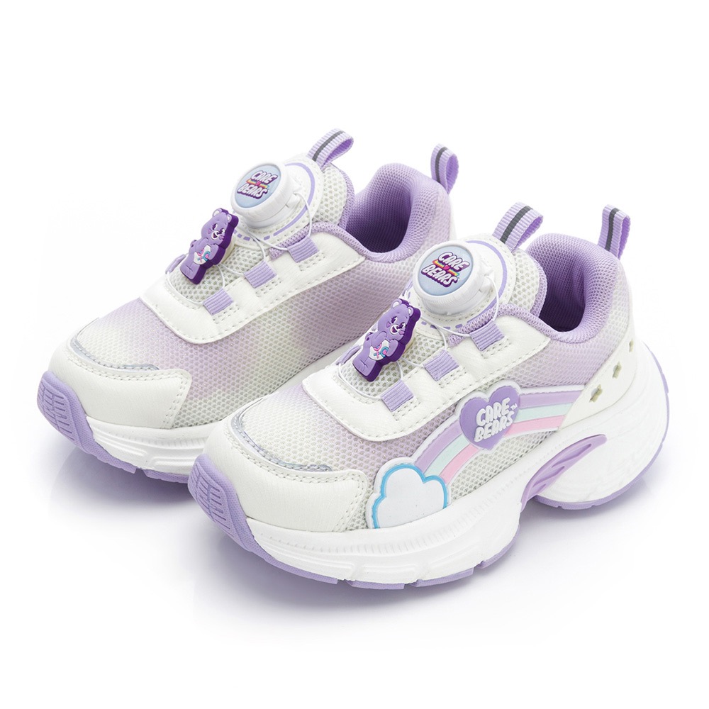 CareBears 彩虹熊 童 旋轉扣 輕量 運動鞋 女童運動鞋 兒童運動鞋 紫-細節圖2