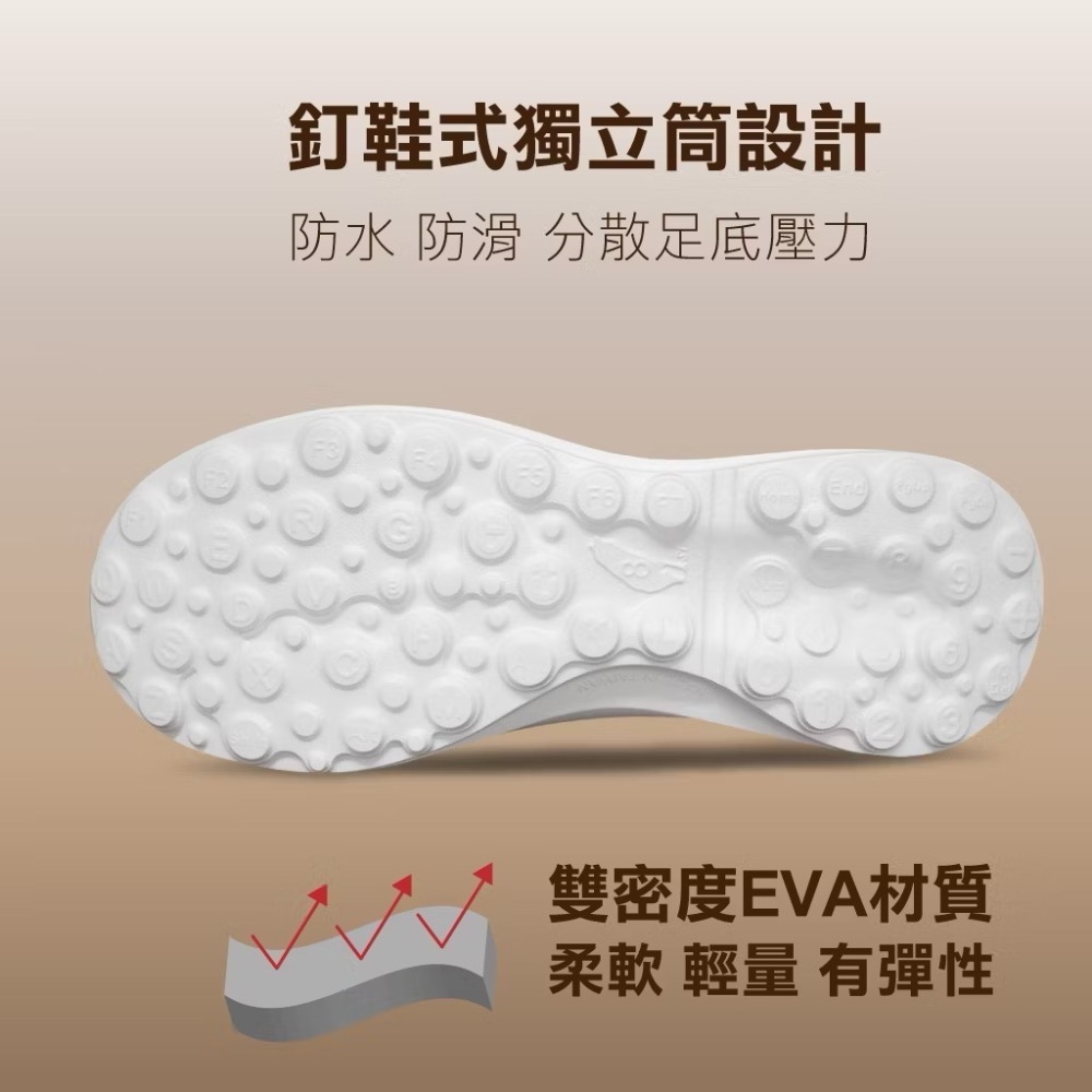 NewBuffalo 牛頭牌 土豆小汀鞋 男 女 防水 足底筋膜炎專用鞋 洞洞鞋 情侶鞋 外送鞋 奶茶色-細節圖4