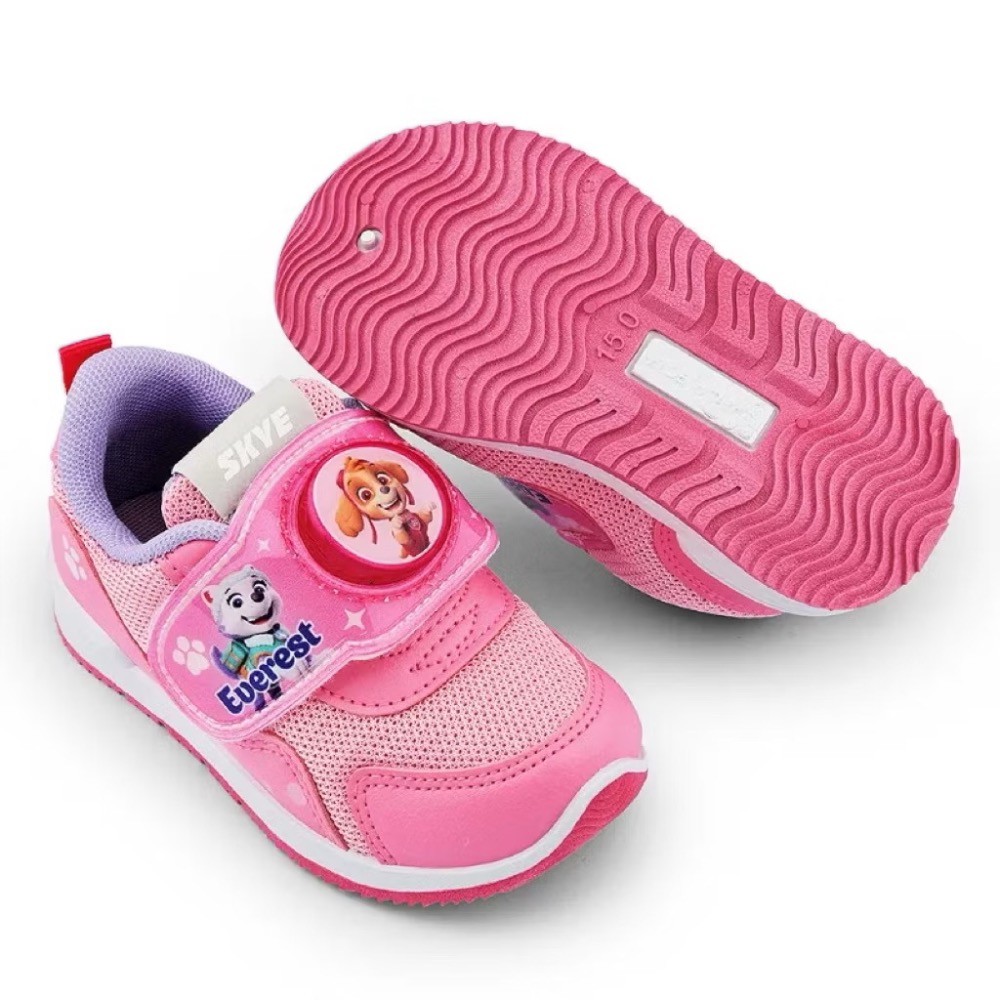 台灣製 汪汪隊立大功 PAW PATROL 兒童 電燈鞋 運動鞋 阿奇 天天 輕量 透氣 男童 女童 汪汪隊 藍 粉-細節圖3