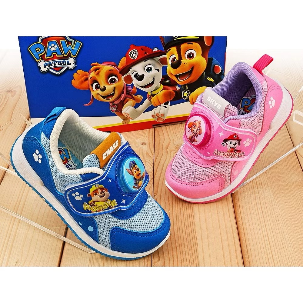 台灣製 汪汪隊立大功 PAW PATROL 兒童 電燈鞋 運動鞋 阿奇 天天 輕量 透氣 男童 女童 汪汪隊 藍 粉-細節圖5