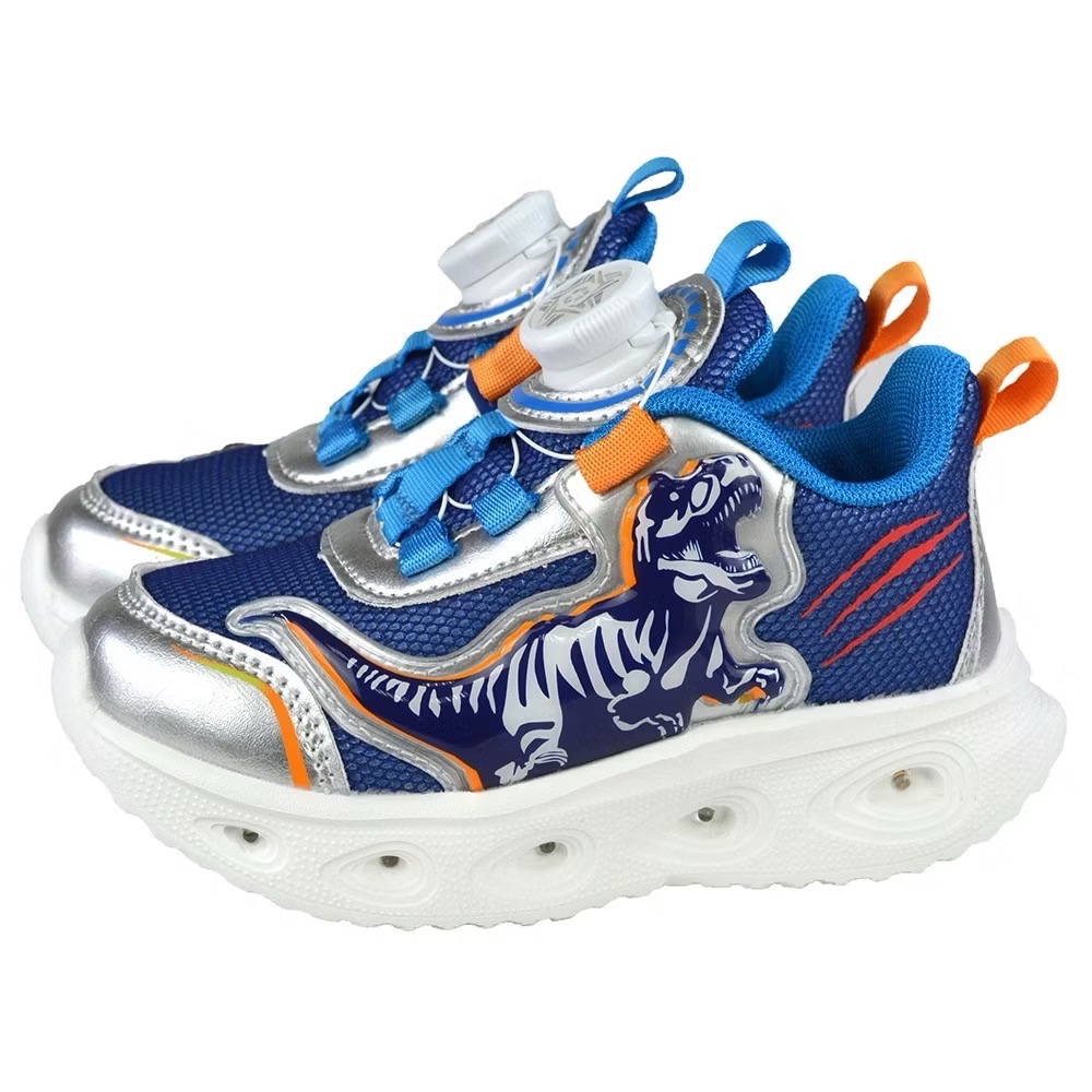 TOPUONE 16.5～21.5cm兒童 恐龍 旋轉扣 電燈 輕量 減壓 休閒運動鞋 兒童運動鞋-細節圖2