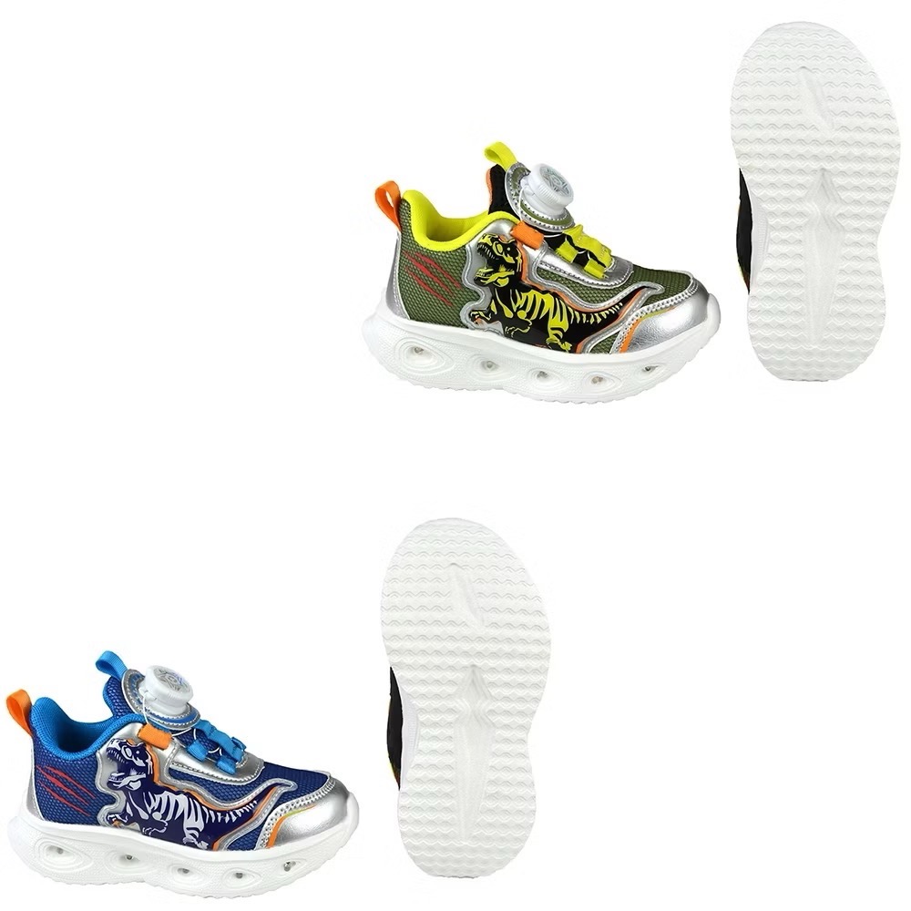 TOPUONE 16.5～21.5cm兒童 恐龍 旋轉扣 電燈 輕量 減壓 休閒運動鞋 兒童運動鞋-細節圖6
