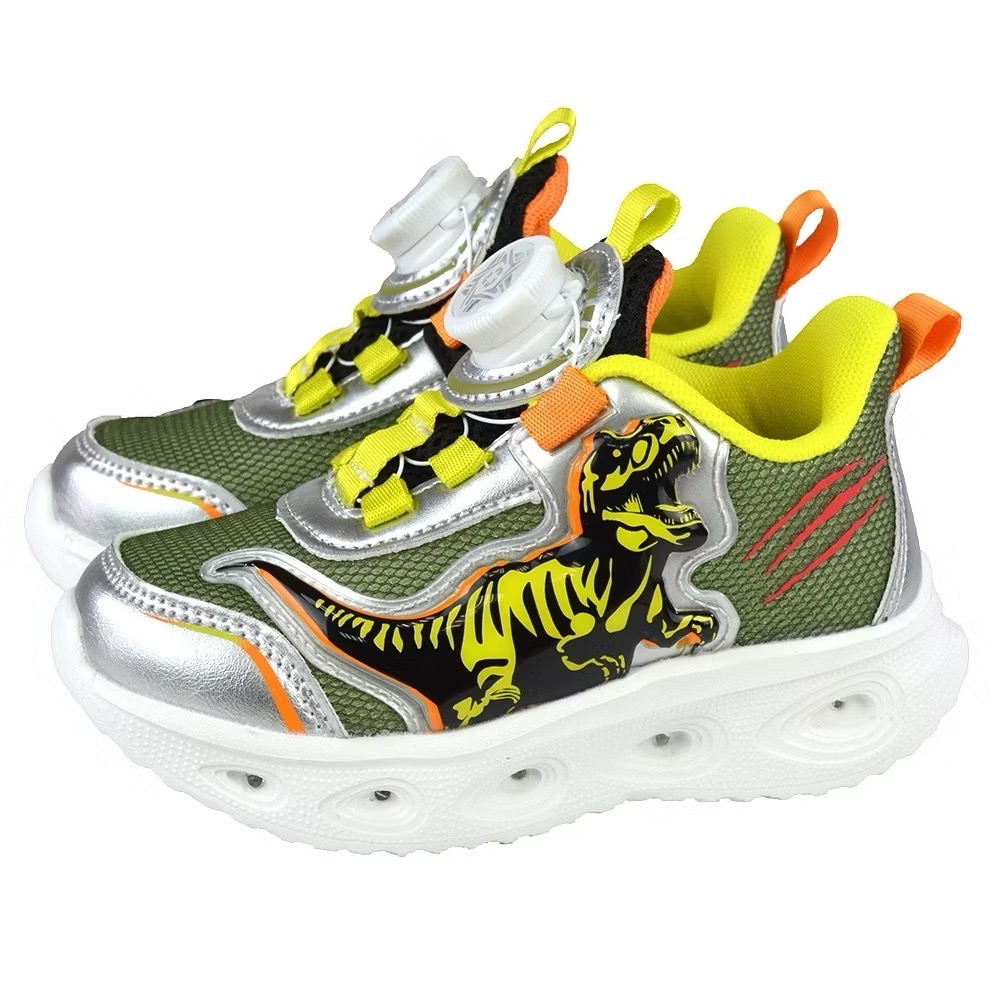 TOPUONE 16.5～21.5cm兒童 恐龍 旋轉扣 電燈 輕量 減壓 休閒運動鞋 兒童運動鞋-規格圖8