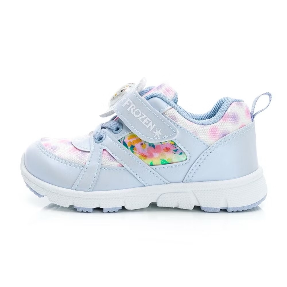 台灣製   限量特惠 🌟 冰雪奇緣  Frozen 炫光 電燈運動鞋 艾莎 安娜  兒童球鞋 女童 防臭 止滑-細節圖3