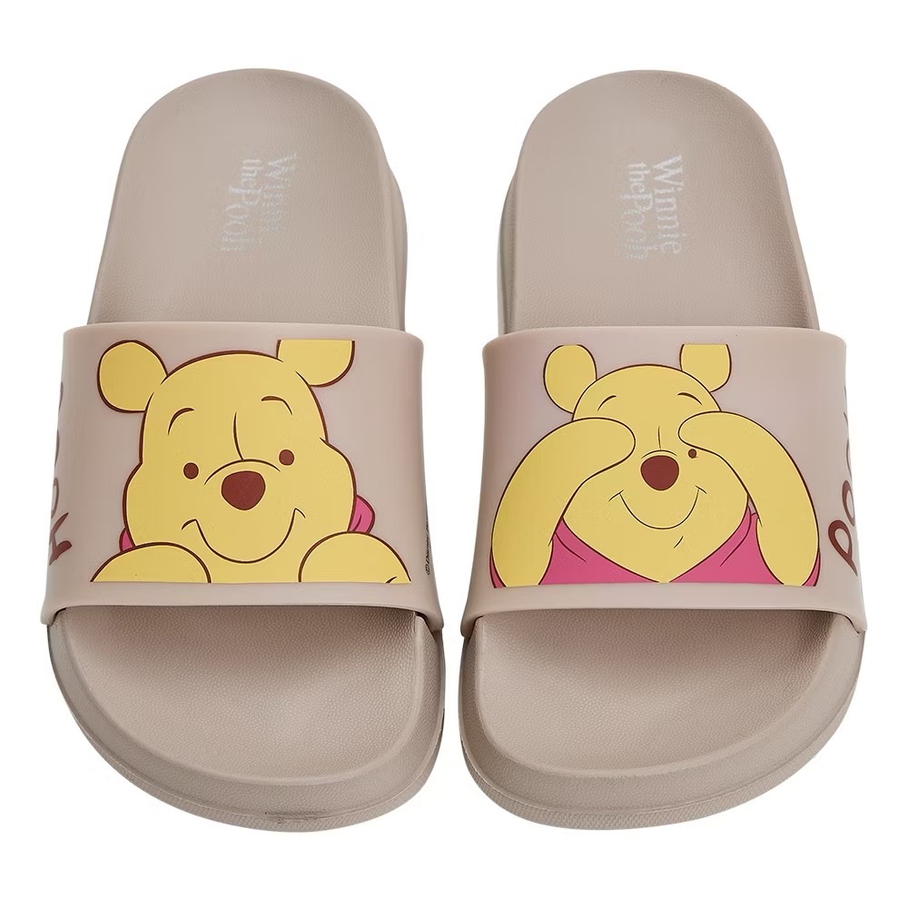 台灣製 迪士尼 Disney 小熊維尼 不對稱造型 足弓 防水 拖鞋 兒童拖鞋 室內拖 戶外拖 速乾 輕量-細節圖3