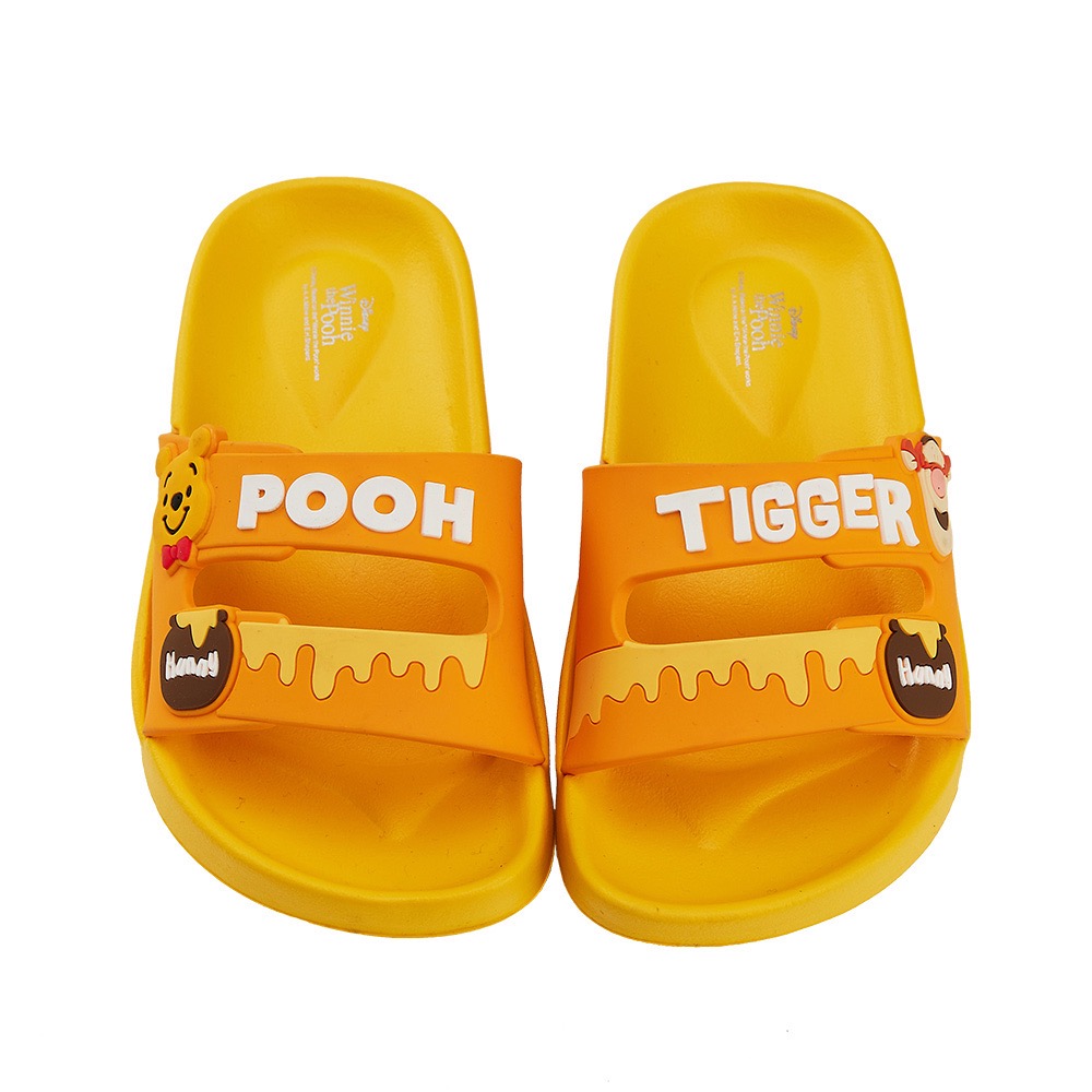台灣製 迪士尼 Disney  維尼 米奇 米妮 唐老鴨 不對稱造型 足弓 防水 拖鞋 兒童拖鞋 室內拖 戶外拖 輕量-細節圖5
