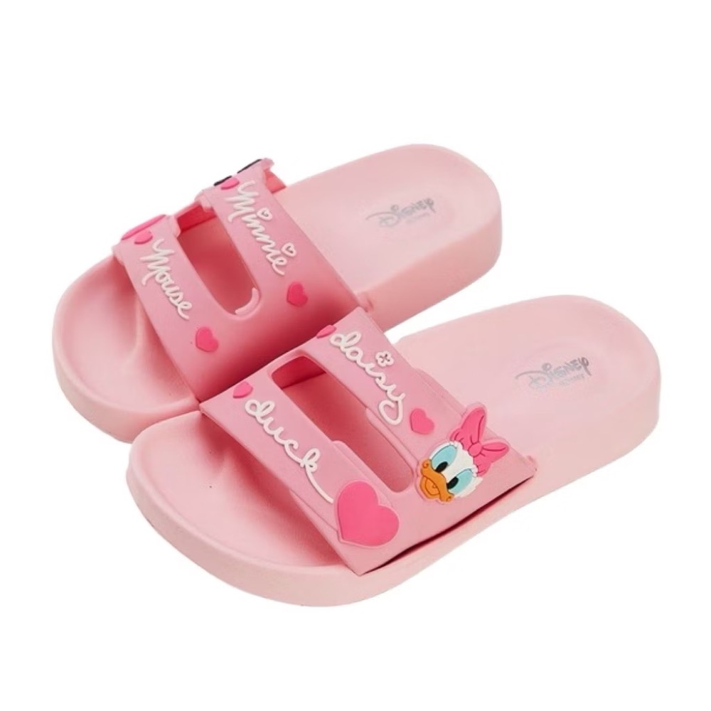 台灣製 迪士尼 Disney  維尼 米奇 米妮 唐老鴨 不對稱造型 足弓 防水 拖鞋 兒童拖鞋 室內拖 戶外拖 輕量-細節圖6